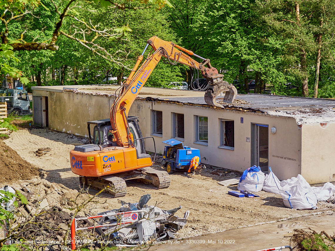 10.05.2022 - Baustelle am Haus für Kinder in Neuperlach